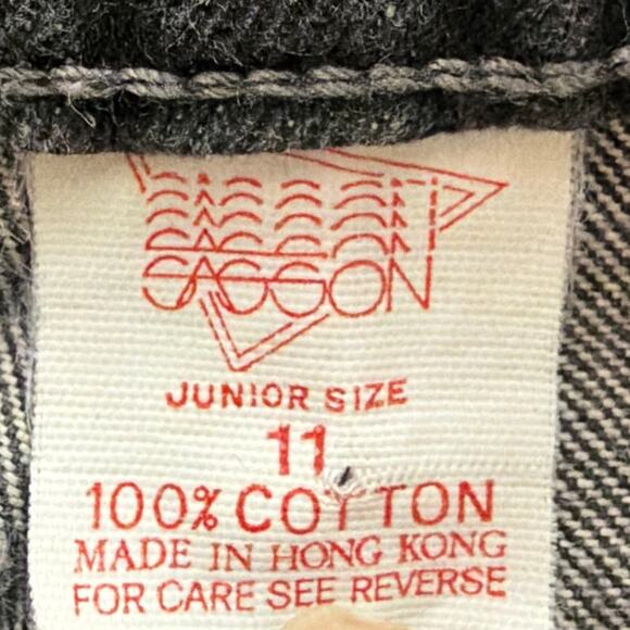 Vintage 80s Sasson Jeans Black Tapered Five Pocket High Rise Retro Denim SZ 11JR - Picture 9 of 10